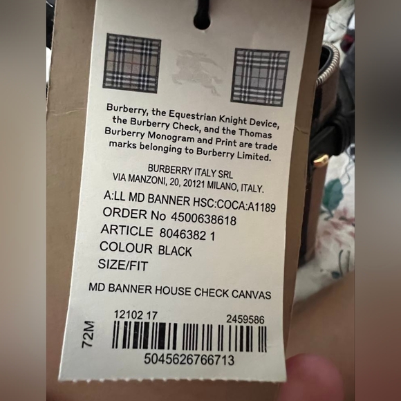 Authentic brand new burberry london 2 way bag - Picture 13 of 14